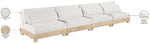Turin - Chenille Fabric Upholstered Modular Sectional - White