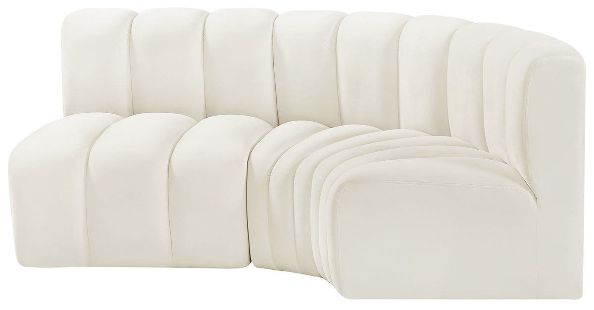 Arc - Velvet 3 Piece Sofa