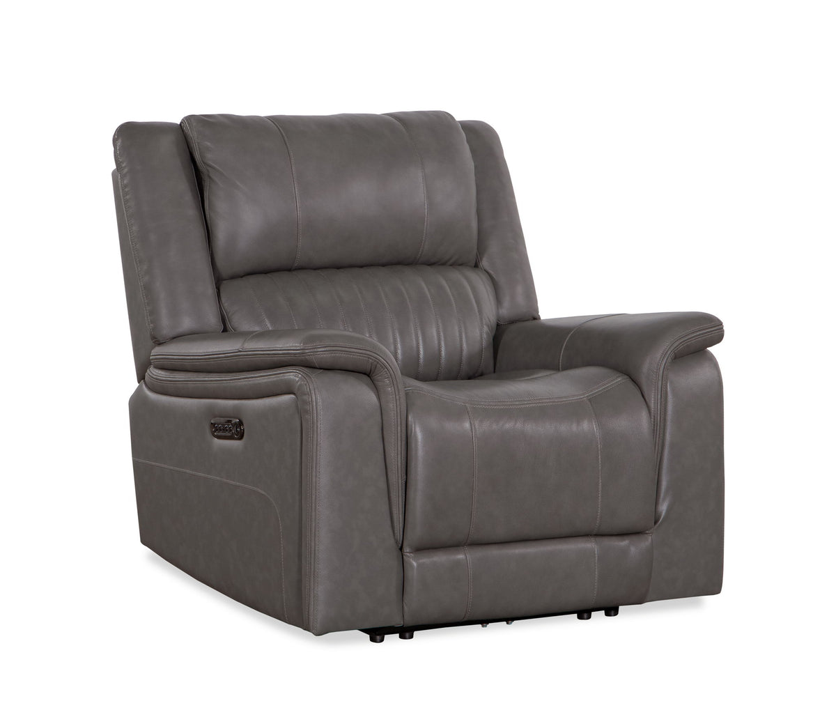 Palmer - Top Grain Italian Leather Chair Recliner P2 - Elliington Gray