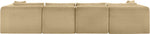 Shaggy - 5 Piece Modular Sectional With Ottoman
