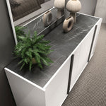 Bianca - Marble Double Dresser - White