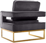 Noah - Accent Chair with Gold Legs