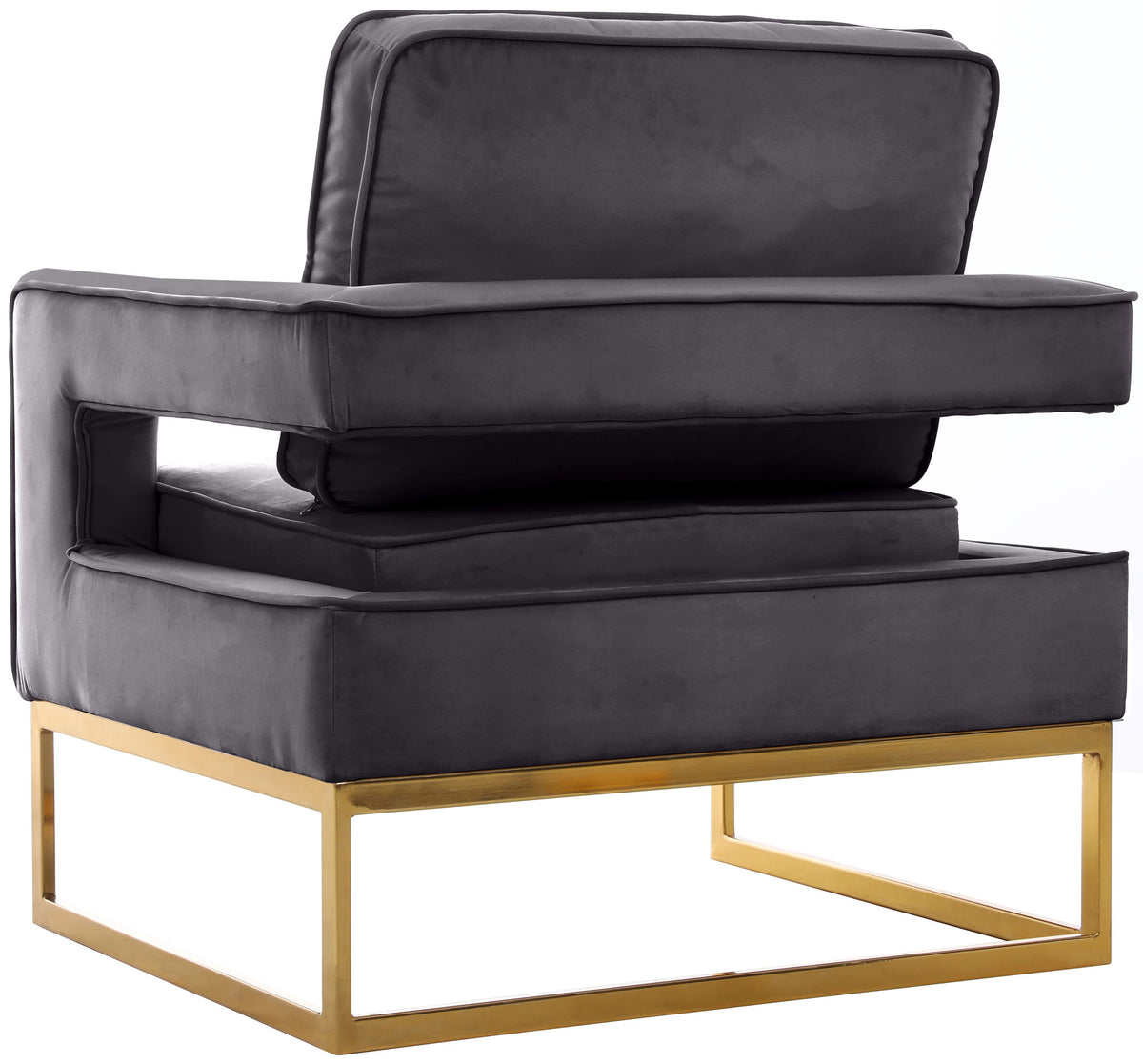 Noah - Accent Chair with Gold Legs