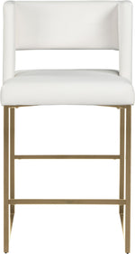 Caleb - Counter Stool with Gold Legs (Set of 2)