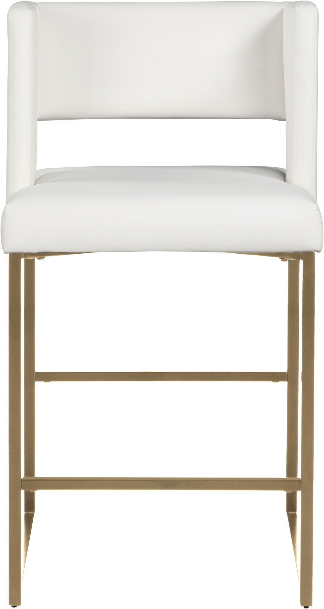 Caleb - Counter Stool with Gold Legs (Set of 2)