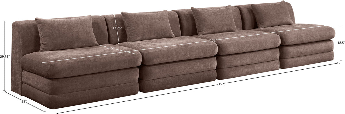Stellar - 4 Piece Upholstered Modular Sectional