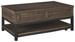 Johurst - LIFT TOP COCKTAIL TABLE - Grayish Brown