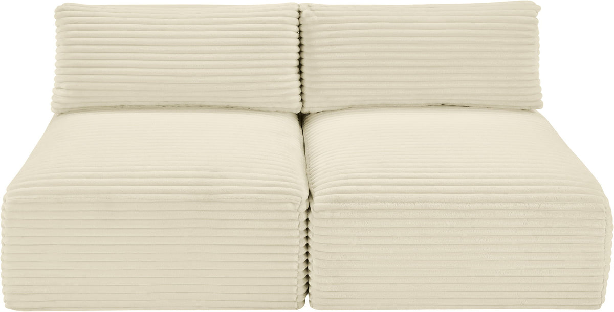 Shaggy - 2 Seat Modular Armless Sofa
