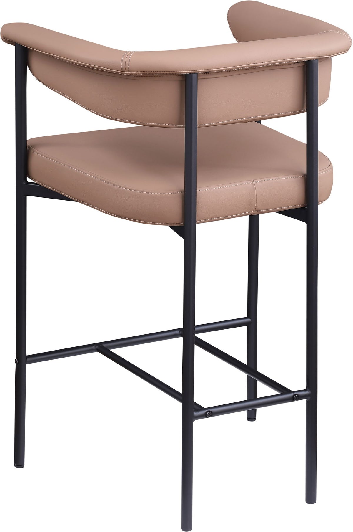 Malin - Faux Leather Counter Stool (Set of 2) - Tan