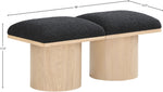 Pavilion - 2 Piece Modular Bench With Natural Base