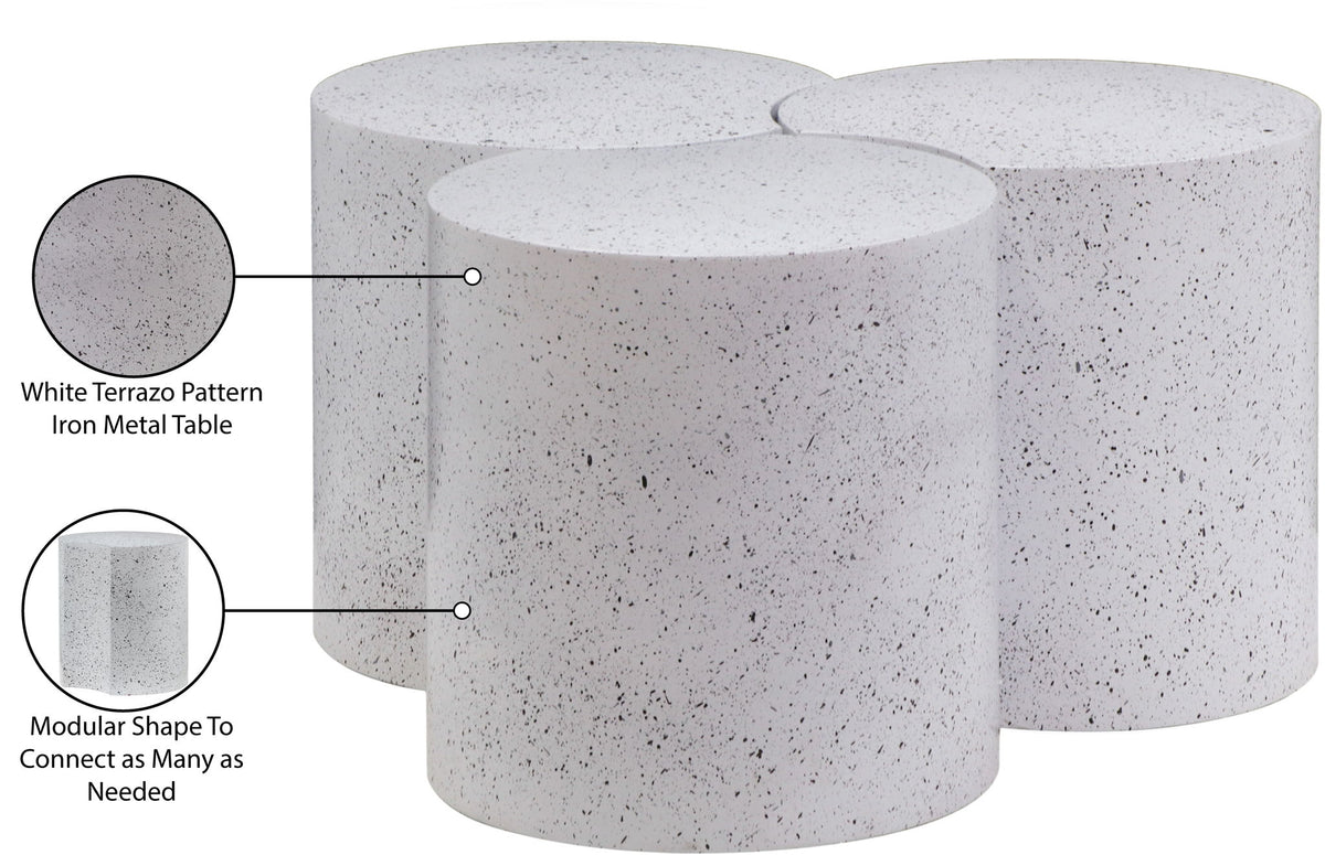 Dimple - 3 Piece Modular Coffee Table - Terazzo Finish