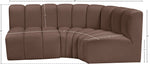 Arc - Faux Leather 3 Piece Sofa