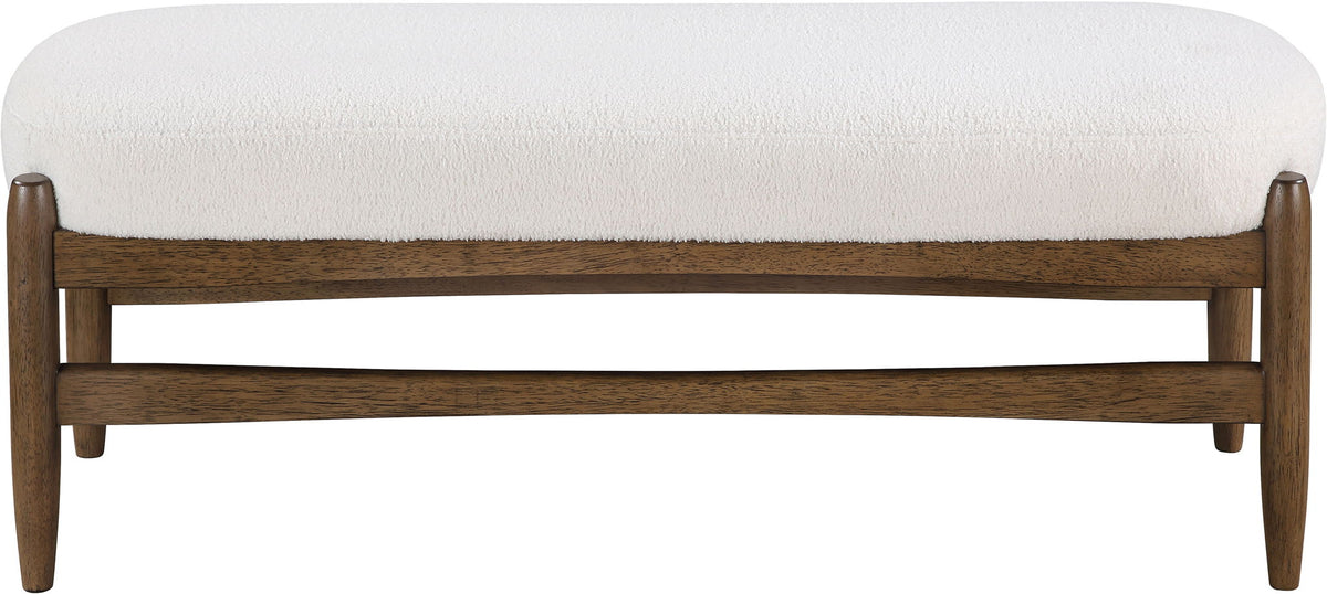 Briar - Faux Sheepskin Upholstered Bench