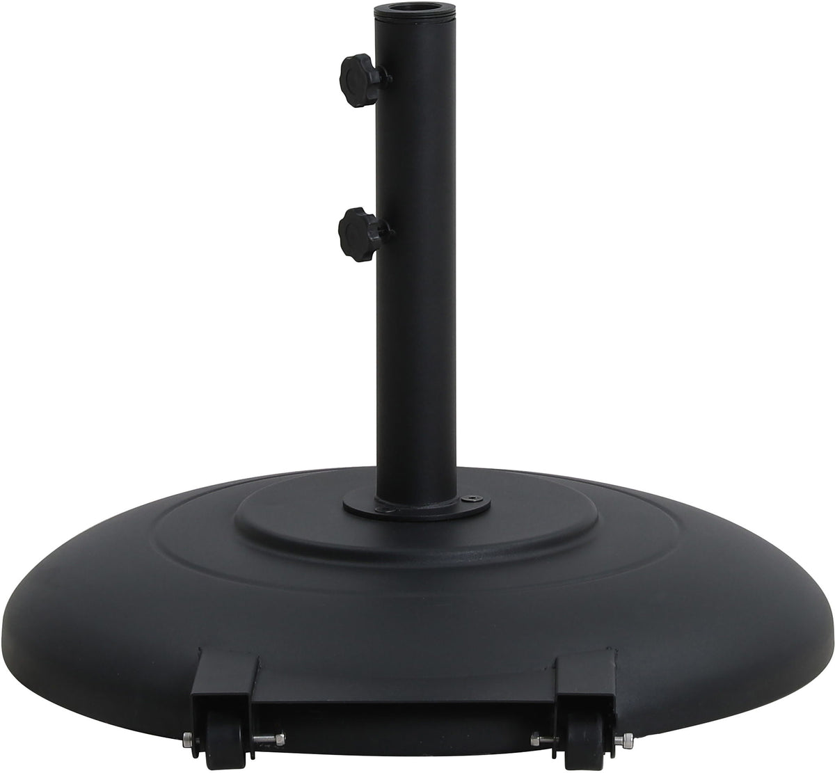 Amalfi - Patio Umbrella - Black Base / White Pole