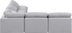 Indulge - Linen 5 Piece Modular Corner Armless Sectional