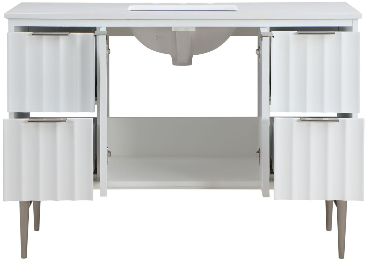 Modernist - Bathroom Vanity With Chrome Legs