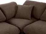 Indulge - Velvet 4 Piece Modular Corner Sectional