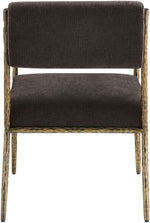 Bastille - Upholstered Dining Arm Chair (Set of 2) - Brass Frame