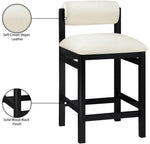 Roundhill - Faux Leather Counter Stool - Black Frame