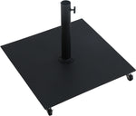 Amalfi - Aluminum Patio Umbrella - Black Base / Black Pole