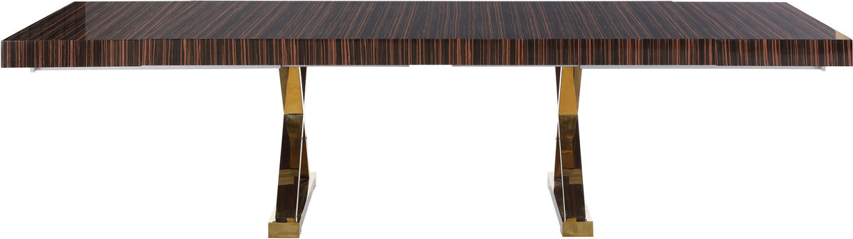 Excel - Extendable Dining Table with Gold Base