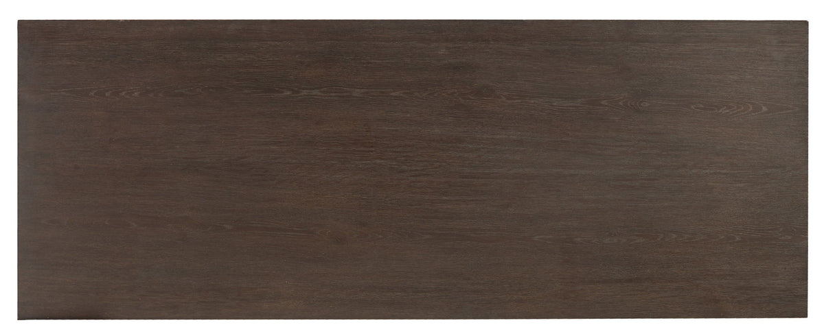 Curata - Short Left / Right / Freestanding Desk - Dark Brown / Gold