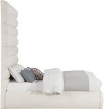 Adam - Boucle Fabric Bed With 89" Headboard