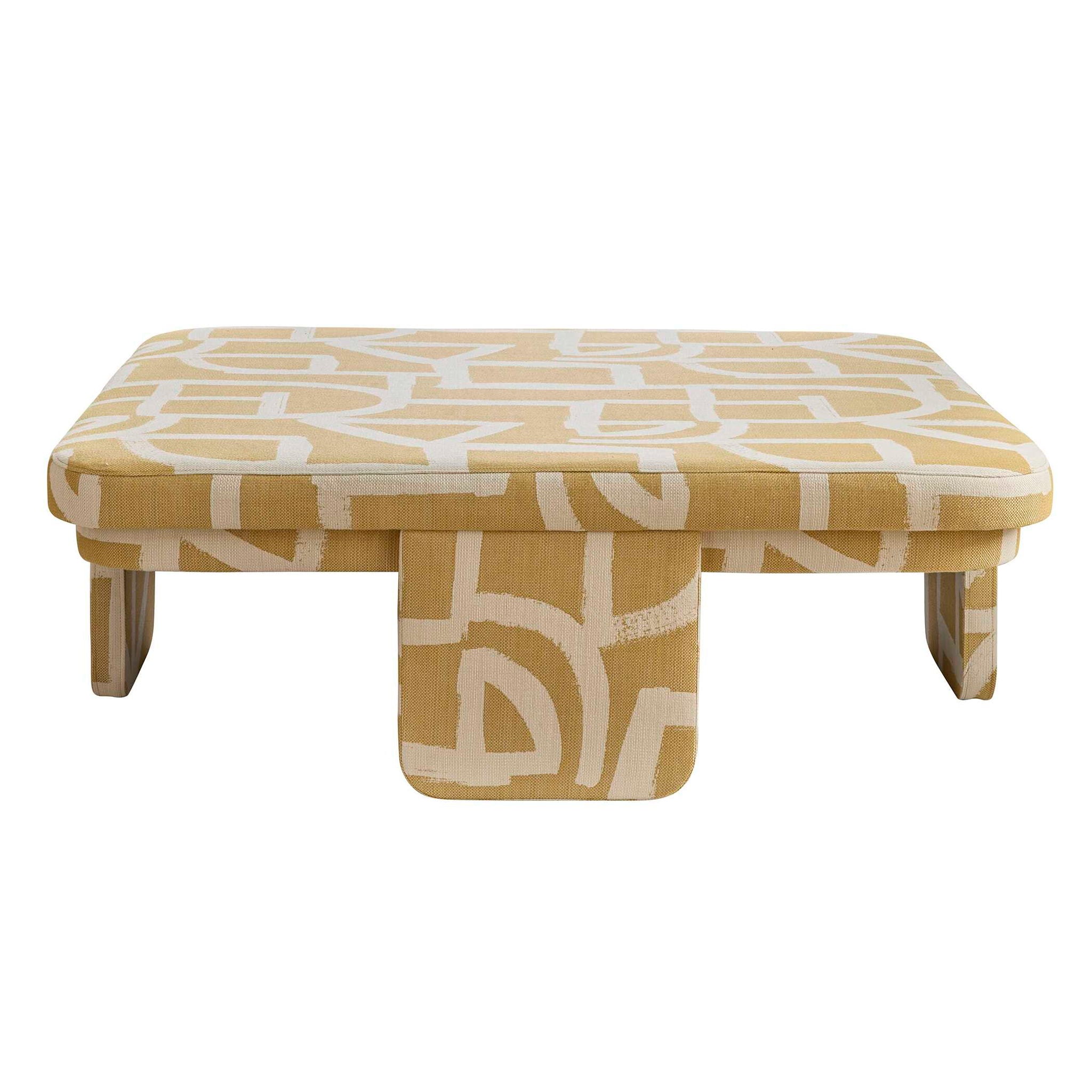 Give It A Rest - Square Ottoman - Brush With Destiny Sunbrella