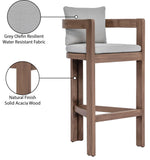 Newport - Water Resistant Fabric Upholstered Outdoor Patio Bar Stool