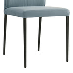 Meriam - Full Back Top Grain Leather Upholstered Metal Dining Chairs (Set of 2)