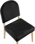 Varinelle - Velvet Dining Chair (Set of 2) - Natural Frame