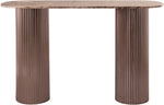 Cindra - Genuine Marble Top And Iron Base Console Table