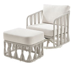 Breeze - Powder Coated Metal Outdoor Conversation Set With Cushions