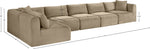 Shaggy - Fabric 6 Piece Modular Sectional