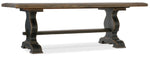 Hill Country - Bandera 86" Table With 2-18" Leaves - Dark Brown
