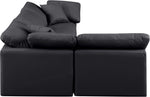 Indulge - Faux Leather 4 Piece Modular Sectional