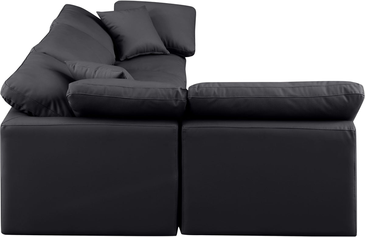 Indulge - Faux Leather 4 Piece Modular Sectional