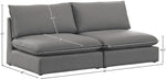 Mackenzie - Modular Sofa Armless - 2 Seats