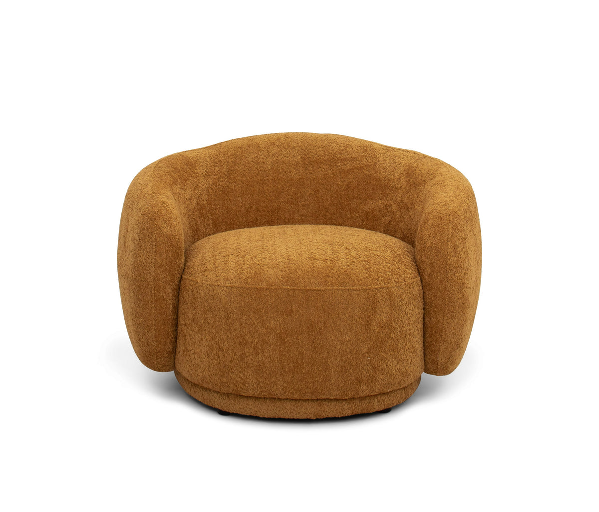 Andrew - Modern Orange Fabric Swivel Accent Chair by VIG Furniture - View 2