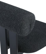 Dario - Boucle Dining Chair With Black Frame (Set of 2)
