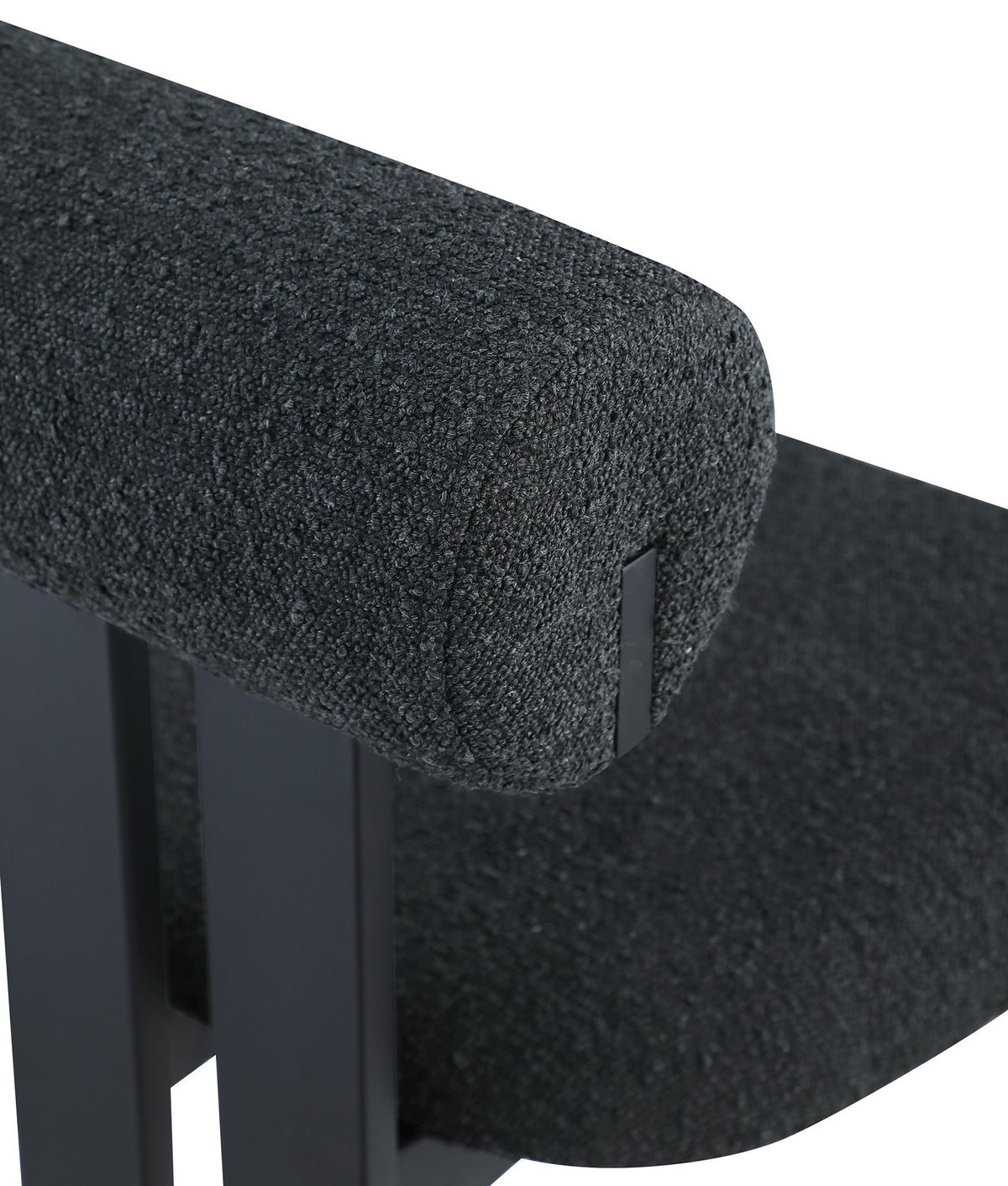 Dario - Boucle Dining Chair With Black Frame (Set of 2)