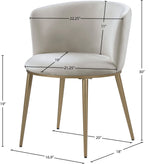 Skylar - Dining Chair with Gold Legs (Set of 2)