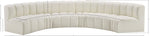 Arc - Faux Leather 6 Piece U-Shaped Modular Sofa
