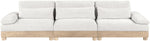 Turin - Chenille Fabric Upholstered Modular Sectional - White