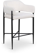 Dame - Fabric Upholstered Counter Stool (Set of 2)