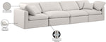 Indulge - Linen 4 Seat Modular Sofa