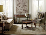 Leesburg - Demilune Hall Console - Dark Brown