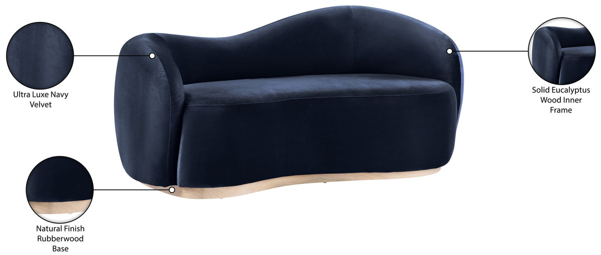 Gustavo - Velvet Upholstered Loveseat