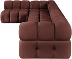 Orin - Velvet 5 Piece Modular Sectional