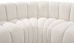 Arc - Boucle Fabric 6 Piece Curved Modular Sofa